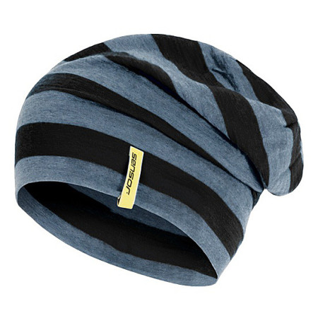 Čepice Sensor Merino Wool černá pruhy