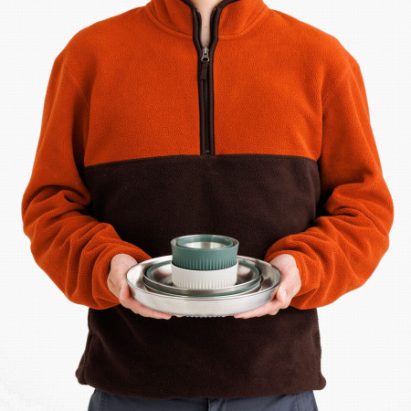 Sada nádobí Sea to Summit Detour Stainless Steel Collapsible Dinnerware Set 6 Piece