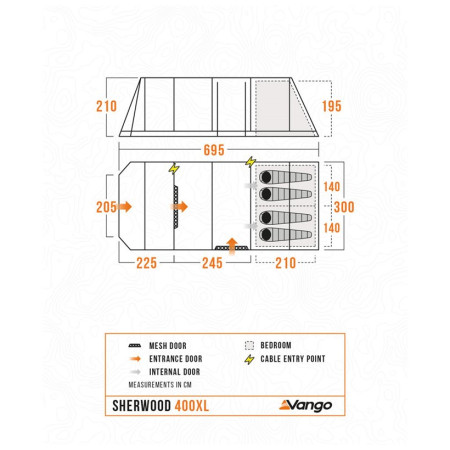 Rodinný stan Vango Sherwood 400XL Package