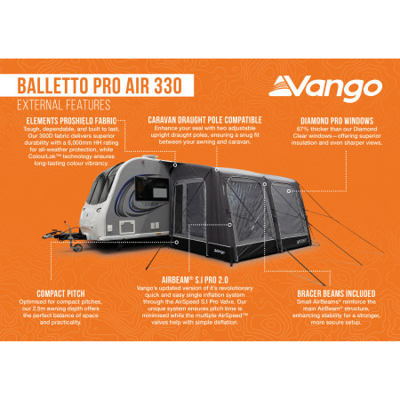 Předstan Vango Balletto Pro Air 330