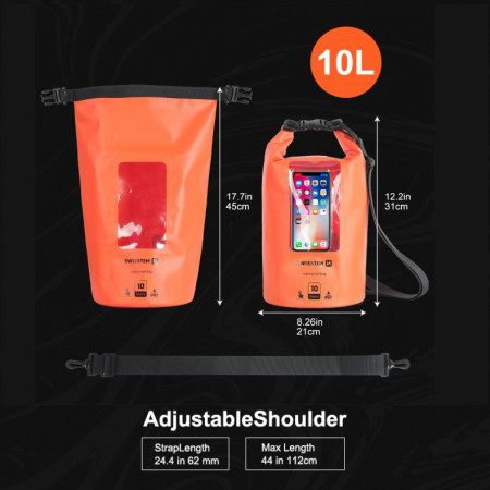 Vodotěsné pouzdro Swissten WATERPROOF ORANŽOVÉ (10L)