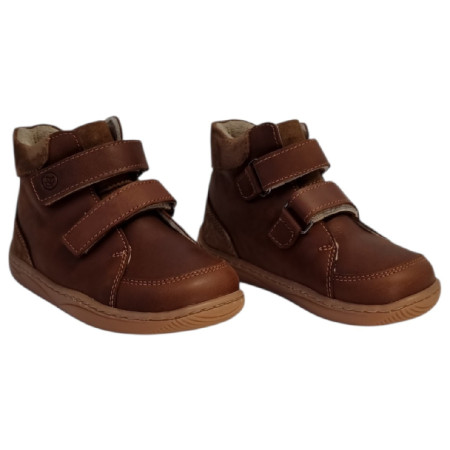 Dětské barefoot boty beBare 3602SA Tan