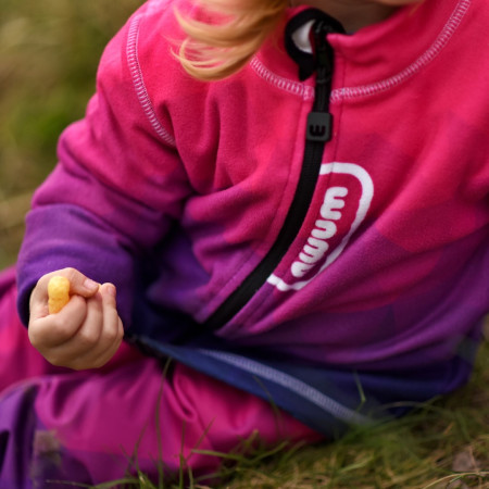 Dětské softshellové kalhoty WAMU Mozaika purple