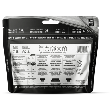 Dehydrované jídlo Lyo food Ovesný Payasam