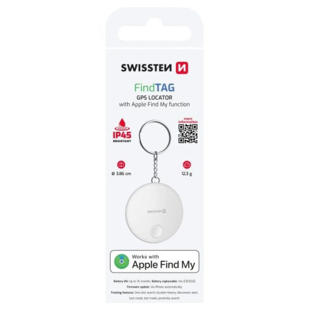Lokátor Swissten FindTag GPS Locator (with Apple Find My function)