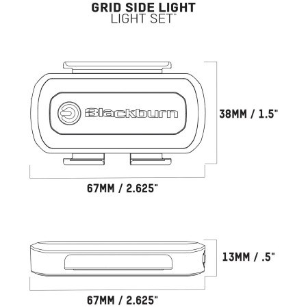 Přední světlo Blackburn Grid Side Light Set