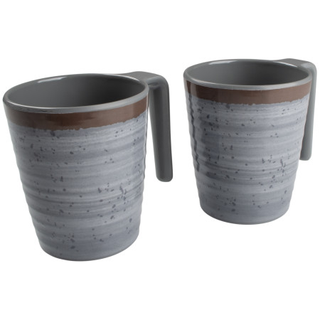 4camping.cz - Sada hrnků Bo-Camp Mug Halo 4 ks - šedá