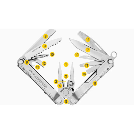 Multitool Leatherman Rebar černý