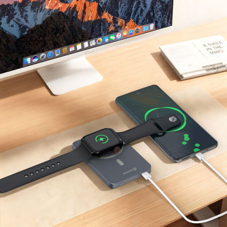 Bezdrátová powerbanka Swissten Fusion 5000 mAh Magsafe