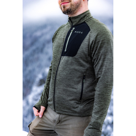 Pánská mikina MOOA Nyore Grid 220