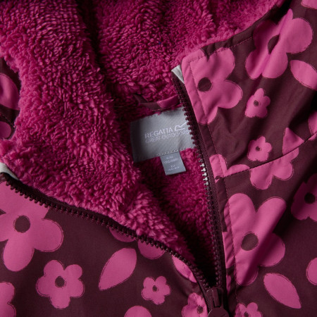 Dětský nepromokavý kabát Regatta Junior Waterproof Changing Robe Pro Pink