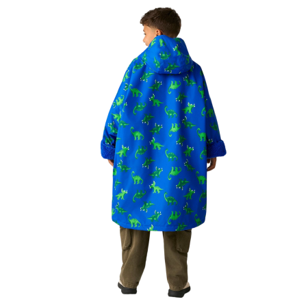 Dětský nepromokavý kabát Regatta Junior Changing Robe Olymp Blue Dino