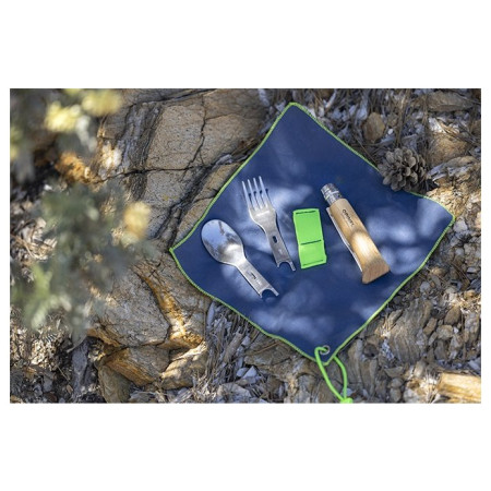 Příbor Opinel Picnic Plus s vidličkou/lžící/ubrouskem