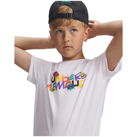 Dětské funkční triko Under Armour UA B Patch Pack Wm SS White
