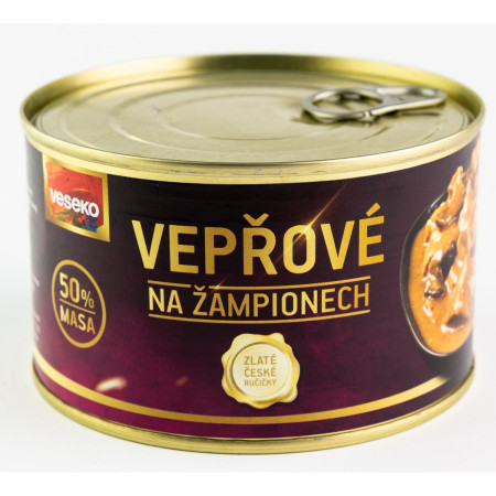 Vepřové na žampionech Veseko 400 g