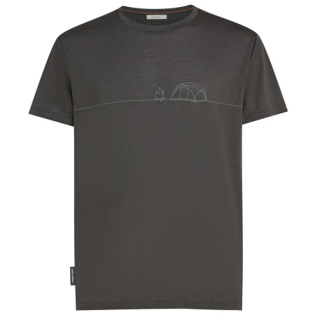 Pánské funkční triko Icebreaker Merino Blend Core SS Tee Single Line Camp