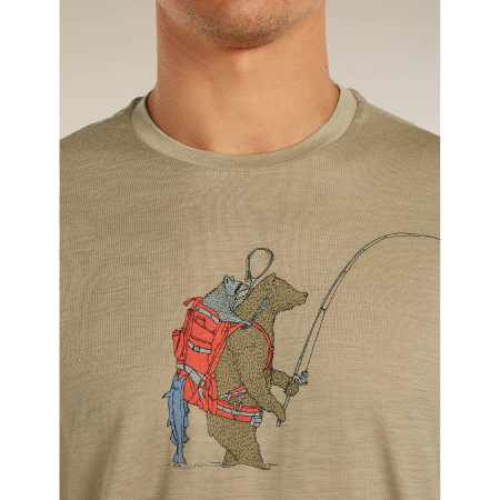 Pánské funkční triko Icebreaker Merino 150 Tech Lite SS Tee Bear Catch