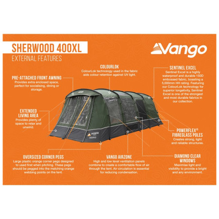 Rodinný stan Vango Sherwood 400XL Package
