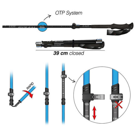 Trekové hole Fizan RFP Touring