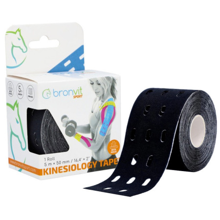 Tejpovací páska BronVit Sport Kinesio Tape děrovaný