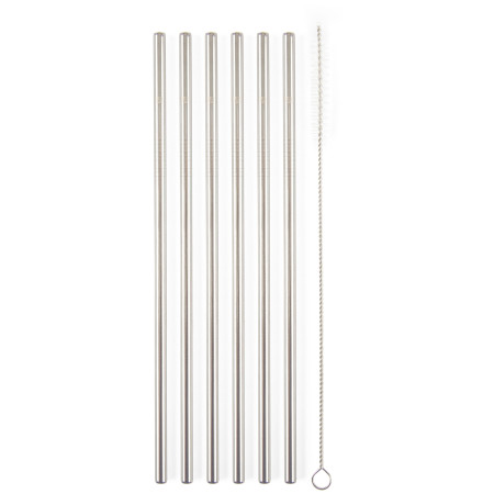 Brčka G21 BeEco Classic 6 ks rovná + kartáček na čištění