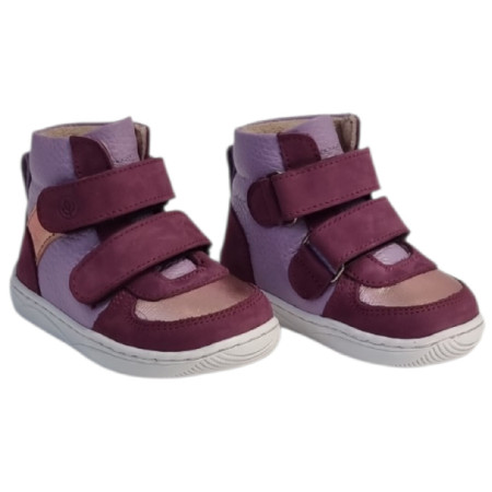 Dětské barefoot boty beBare 3485SA Purple