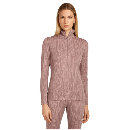 Dámské funkční triko Icebreaker Women Merino 260 Tech Vertex LS Half Zip Delta Lines AOP