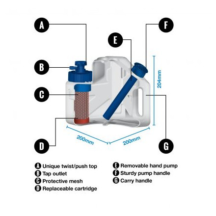 Kanystr s filtrem Lifesaver Cube
