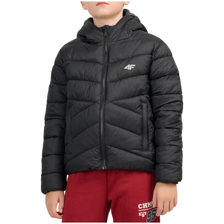 Chlapecká zimní bunda 4F Down Jacket M0913 Deep Black