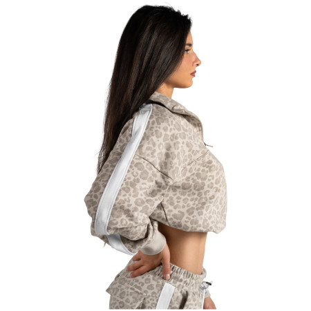 Dámská mikina Nebbia Half-Zip Leopard Sweatshirt Primal