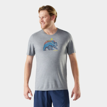 Pánské funkční triko Smartwool Men's Bear Strata Active Short Sleeve Graphic Tee