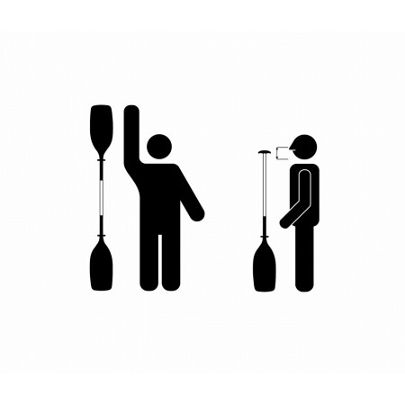 Pádlo Gumotex 702.2 Asymetric kayak – dvoudílné