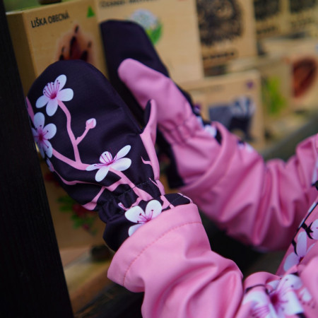 Dětské softshellové rukavice WAMU Pink