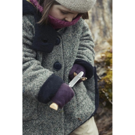 Zavírací nůž Opinel VRI N°07 My first buk + pouzdro na opasek