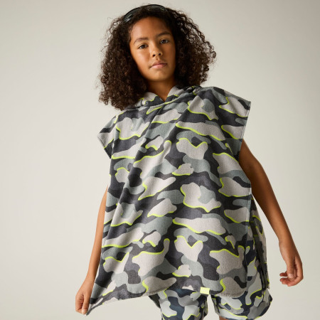 Dětské pončo Regatta Kids Towel Robe DrkStrmCamo