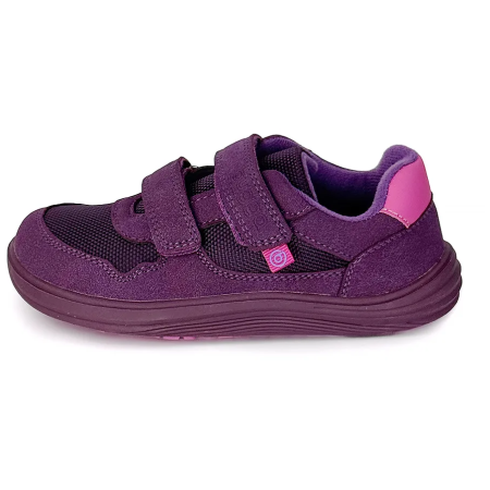 Dětské celoroční barefoot boty Bugga Safi Dark Purple