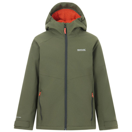 Dětská zimní bunda Regatta Hillain Warm Lined Dark Khaki