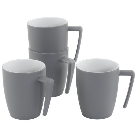 4camping.cz - Sada hrnků Outwell Gala 4 Person Mug Set - šedá