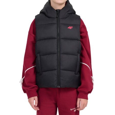 Dětská vesta 4F Vest Jacket F370 Deep Black