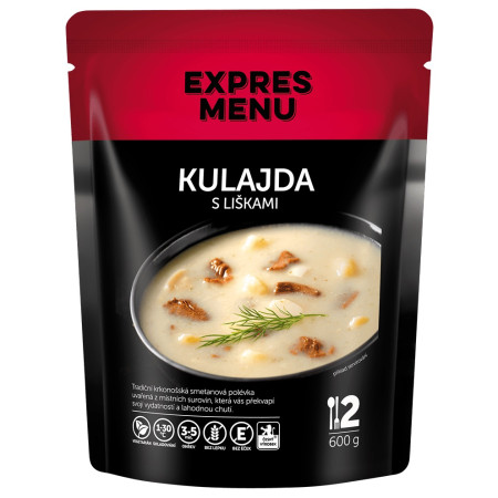 Polévka Expres menu Kulajda s liškami (2porce)