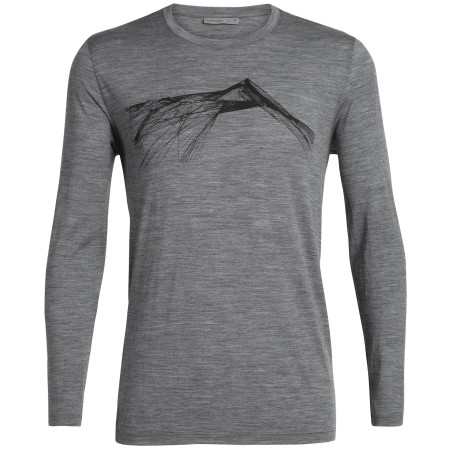 Pánské triko Icebreaker Mens Tech Lite LS Crewe Shear-gritstone HTHR