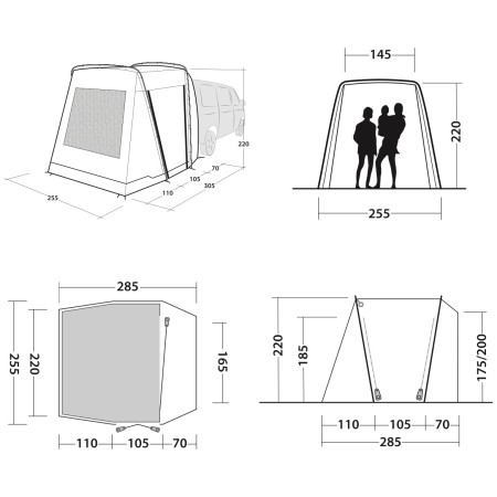 Předstan Outwell Desert Van