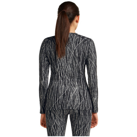 Dámské funkční triko Icebreaker Women Merino 260 Tech Vertex LS Crewe Delta Lines AOP