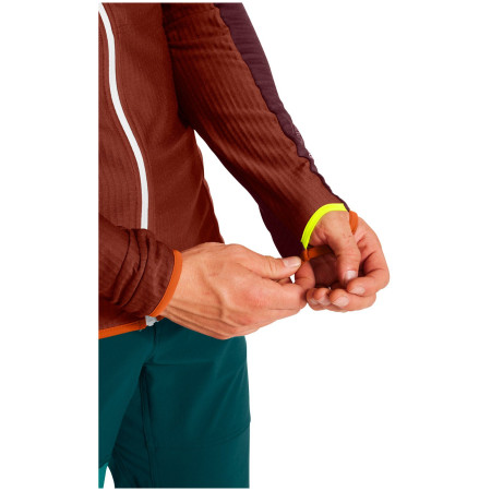 Pánská funkční mikina Ortovox Fleece Light Grid Hooded Jkt M