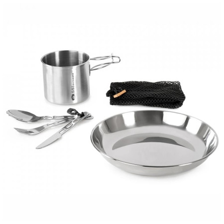 Jídelní set GSI Outdoors Glacier Stainless 1 Person Set