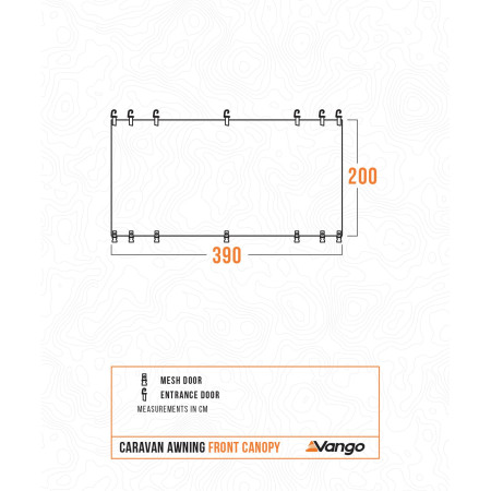 Stan ke karavanu Vango Caravan Awning Front Canopy