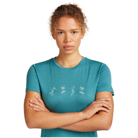 Dámské triko Icebreaker Women Merino 150 Tech Lite SS Tee Snow Day