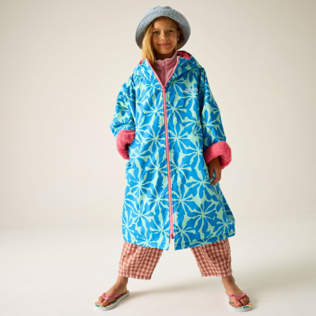 Nepromokavý kabát Regatta Junior Waterproof Changing Robe SBluFlPiLem