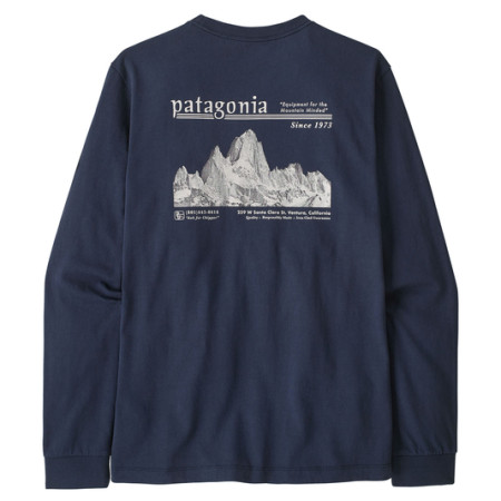 Pánské triko Patagonia M's L/S MW Hut Tripper Skyline T-Shirt