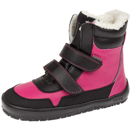 Dětské barefoot boty Beda Layla Black/Pink